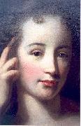 Godfried Schalcken Mary Stanhope, Viscountess Fane, detail, oil painting